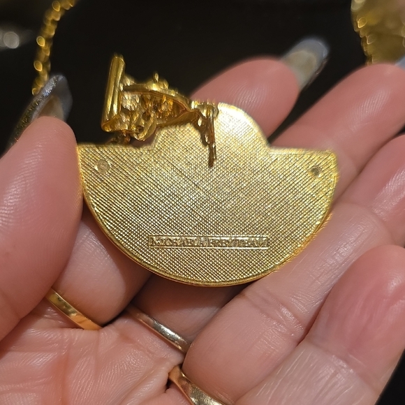 Gold-Tone Floral & Butterfly Enamel Pendant Necklace - Women's Jewelry - Picture 2 of 7